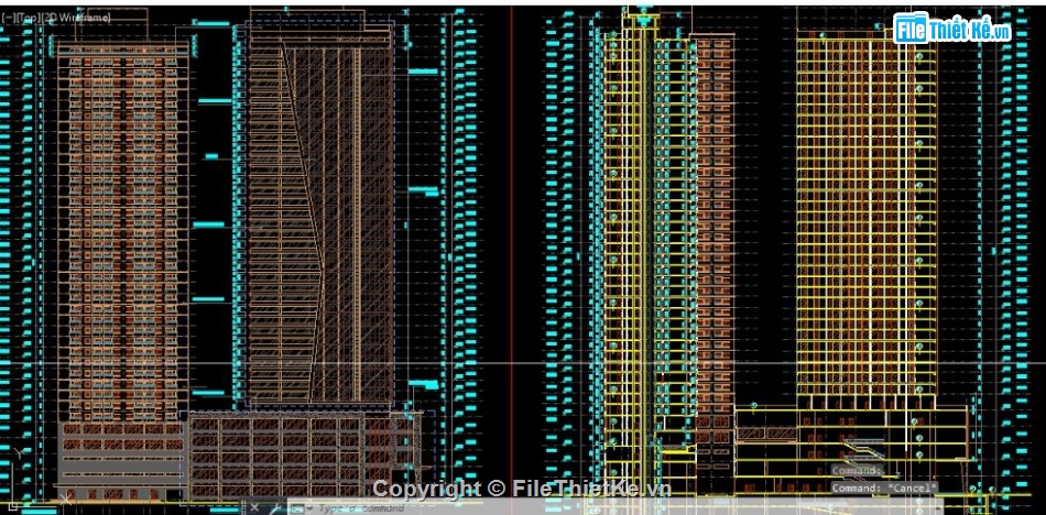 chung cư 40 tầng,File chung cư 40 tầng,file cad chung cư 40 tầng