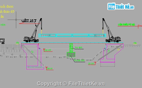 thiết kế nhà chữ L,thiết kế cầu dầm,mặt cắt cầu,đồ án thiết kế,cầu dầm,đồ án tốt nghiệp