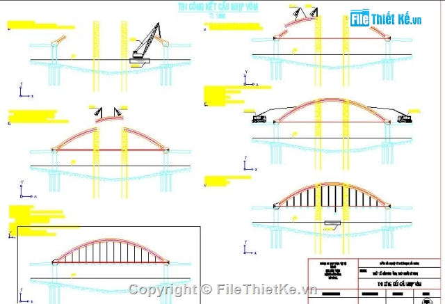thiết kế cấu vòm ống thép nhồi bê tông,bản vẽ cấu vòm ống thép nhồi bê tông,Đồ án tốt nghiệp chuyên ngành cầu,bộ đồ án tốt nghiệp cầu