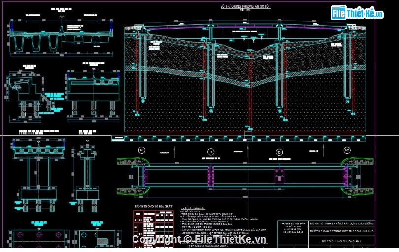 super T,Đồ án,Dầm super T L=3x37m