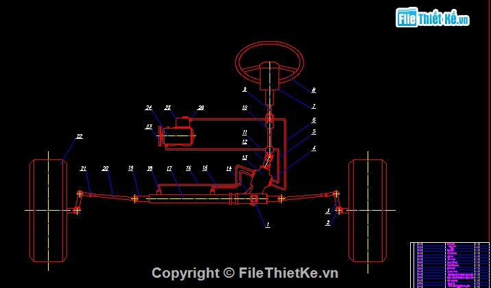 Đồ án hệ thống lái,hệ thống lái hệ thống lái xe,đồ án ô tô Fortuner 2009