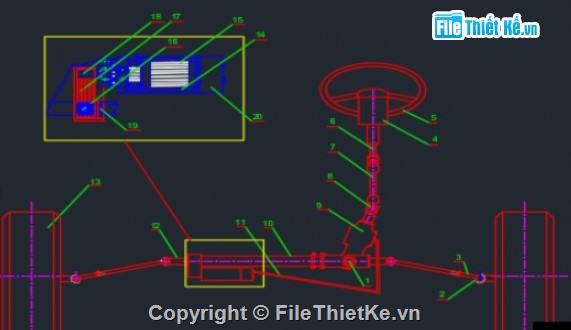 hệ thống điện,BMW740Li,heThongLai