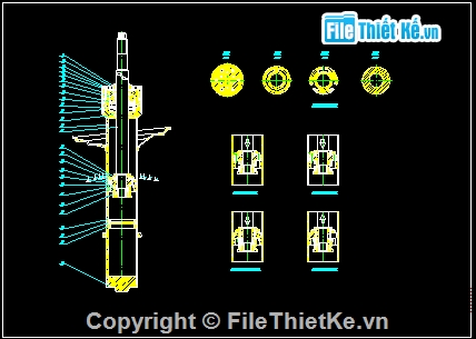 bản vẽ treo trước xe matiz,bản vẽ treo sau xe matiz,bản vẽ giảm chấn trước xe matiz
