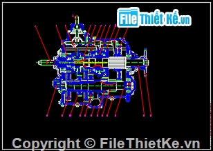 đồ án xe ô tô,hệ thống truyền lực ô tô,hệ thống truyền lực ô tô KRAZ-255V