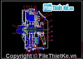 đồ án xe ô tô,hệ thống truyền lực ô tô,hệ thống truyền lực ô tô KRAZ-255V