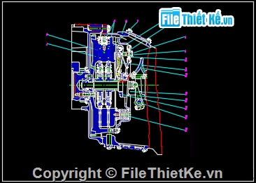 đồ án ô tô,bản vẽ đồ án,hệ thống truyền lực xe,truyền lực xe URA-432067