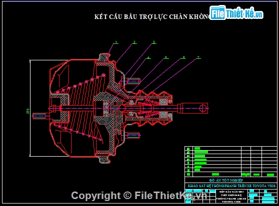 Đồ án phanh,hệ thống phanh xe,phanh abs trên xe toyota vios