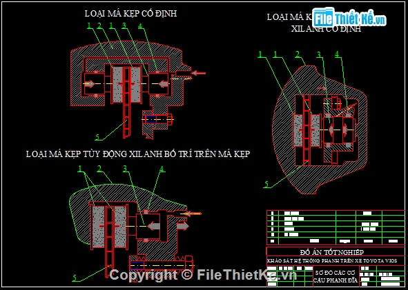 Đồ án phanh,hệ thống phanh xe,phanh abs trên xe toyota vios