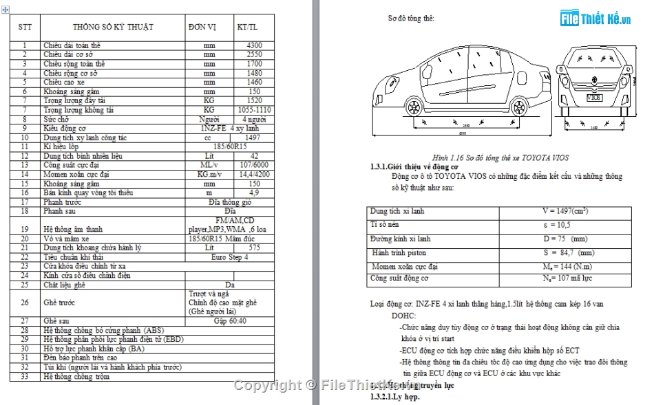 Đồ án phanh,phanh chống hãm cứng bánh xe,xe toyota vios