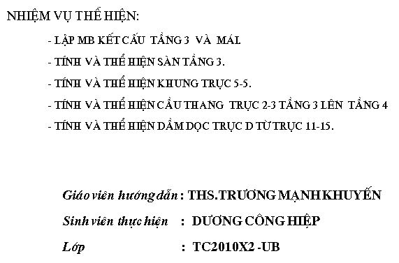 đồ án tốt nghiệp,đồ án xây dựng,Đồ án tốt nghiệp kĩ sư xây dựng