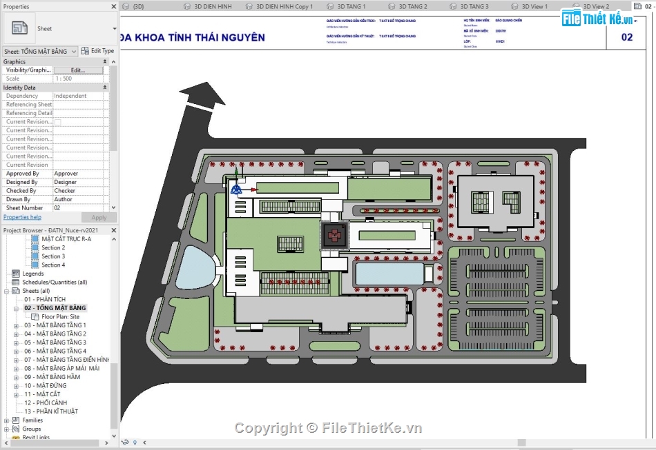 đồ án bệnh viện,đồ án revit,đồ án revit bệnh viện,revit bệnh viện