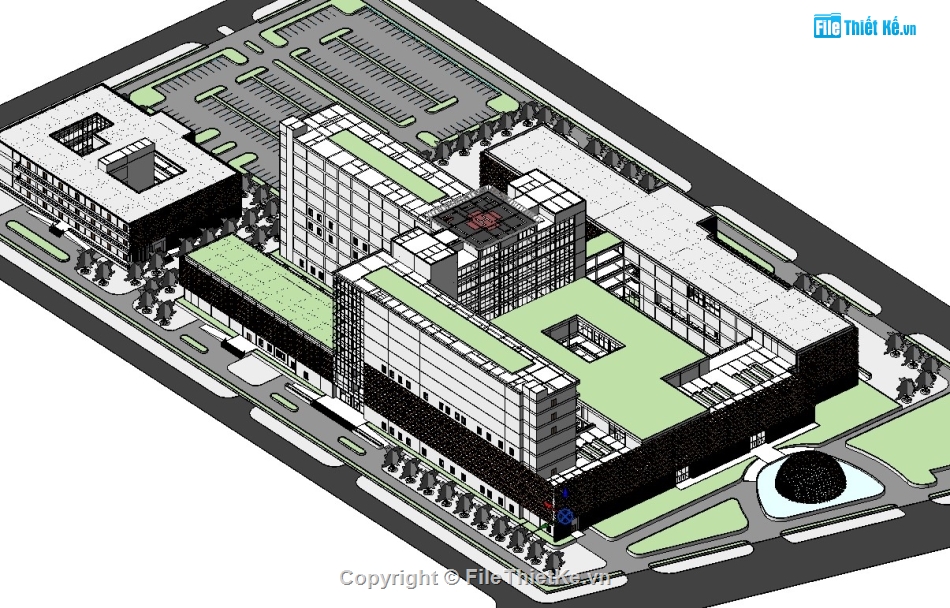 đồ án bệnh viện,đồ án revit,đồ án revit bệnh viện,revit bệnh viện