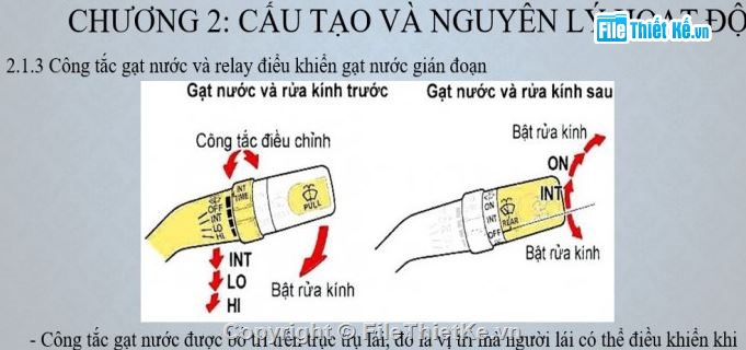 hệ thống xe,đồ án tốt nghiệp mô phỏng hệ thống gạt mưa,hệ thống gạt mưa rửa kính