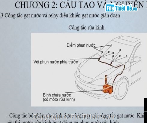 hệ thống xe,đồ án tốt nghiệp mô phỏng hệ thống gạt mưa,hệ thống gạt mưa rửa kính