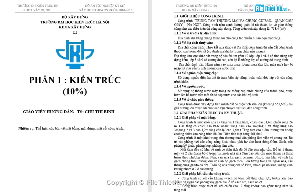 thiết kế chung cư,đồ án tốt nghiệp,đồ án chung cư,đồ án tốt nghiệp chung cư