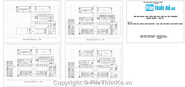 Bệnh Viện Đa Khoa,đồ án thiết kế bệnh viện đa khoa,bản vẽ bệnh viện đa khoa 500 giường,file cad bệnh viện đa khoa 500 giường,mẫu bệnh viện đa khoa