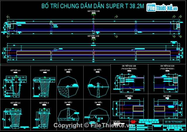 đồ án tốt nghiệp,Thiết kế cầu,Cầu dây văng,đồ án tổ chức thi công,super T 38m,Thiết Kế cầu dây văng