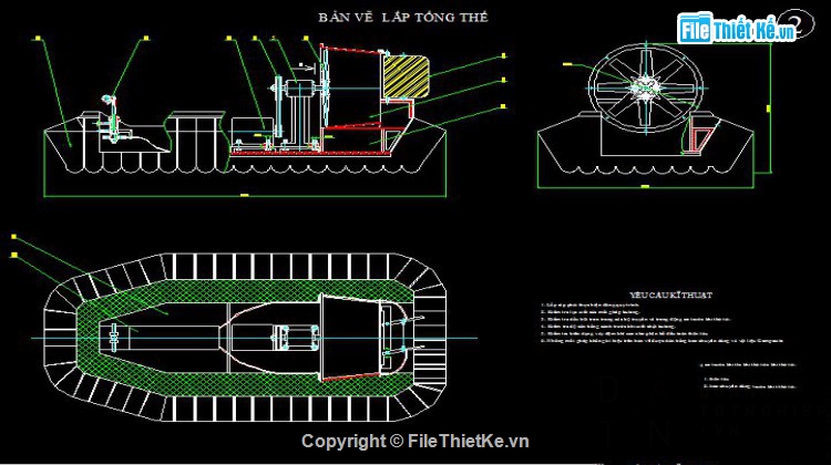 Đồ án chế tạo,Đồ án tốt nghiệp  đường,chế tạo mô hình tàu đệm khí