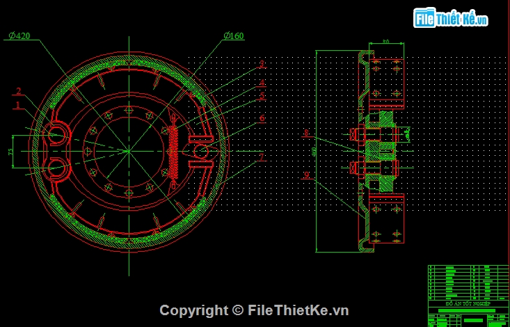 hệ thống phanh xe,phanh khí cho xe tải 5 tấn,đồ án phanh xe