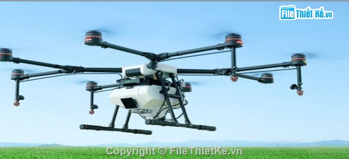 máy bay không người lái phun thuốc,drone bón phân,UAV nông nghiệp,đồ án cơ khí nông nghiệp,máy bay tự động hóa