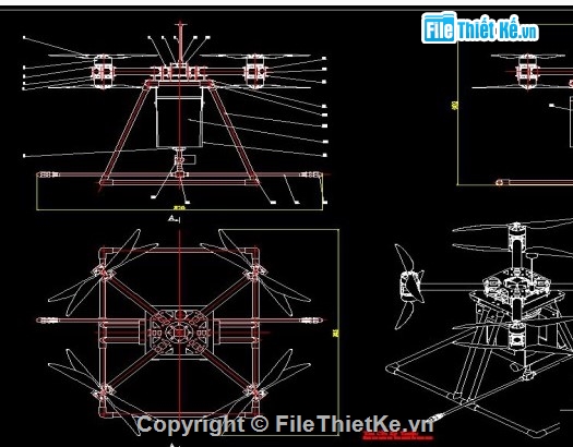 thiết kế máy bay nông nghiệp,máy bay phun thuốc trừ sâu,drone xịt thuốc,UAV phun thuốc