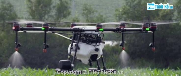 thiết kế máy bay nông nghiệp,máy bay phun thuốc trừ sâu,drone xịt thuốc,UAV phun thuốc