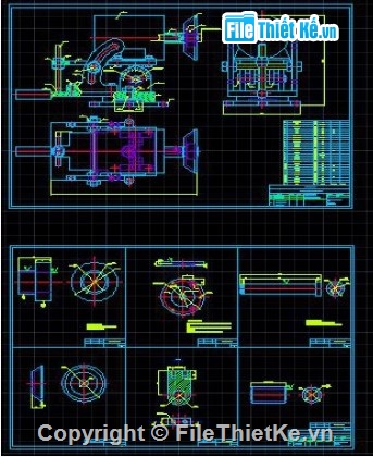 thiết kế máy mài,dao phay ngón,đồ án cơ khí,bản vẽ CAD,nguyên lý hoạt động
