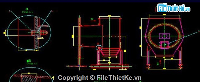 máy nghiền bi hai ngăn,đồ án máy nghiền xi măng,thiết kế máy nghiền VICEM,đồ án tốt nghiệp cơ khí