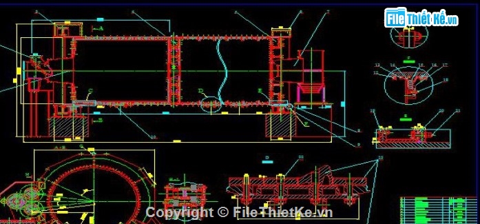 máy nghiền bi hai ngăn,đồ án máy nghiền xi măng,thiết kế máy nghiền VICEM,đồ án tốt nghiệp cơ khí