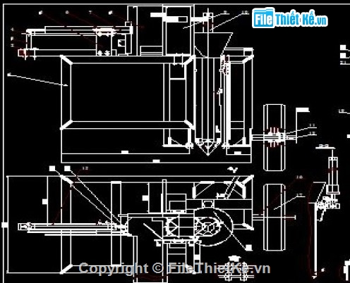 máy trồng cây cao su,đồ án cơ khí nông lâm,thiết kế máy trồng cây,bản vẽ máy trồng cao su
