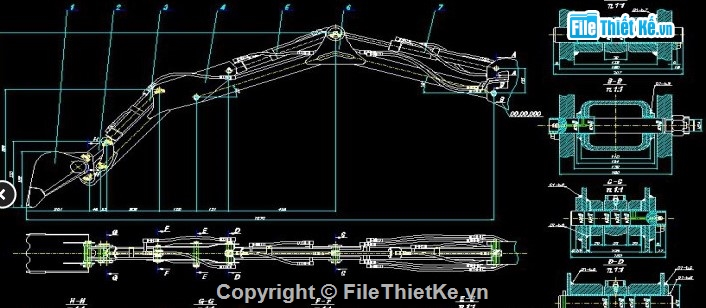 máy xúc gầu ngược,thiết kế máy xúc,q = 0.025m³,máy xây dựng cỡ nhỏ,đồ án tốt nghiệp