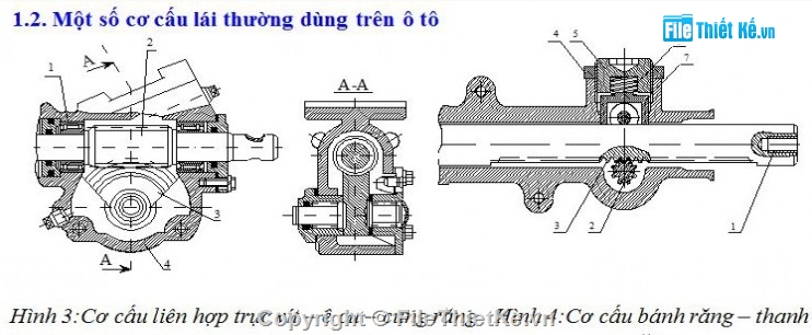 đồ án hệ thống lái Santafe,thiết kế cơ cấu lái ô tô,bản vẽ trợ lực lái,đồ án ô tô ĐH CN GTVT