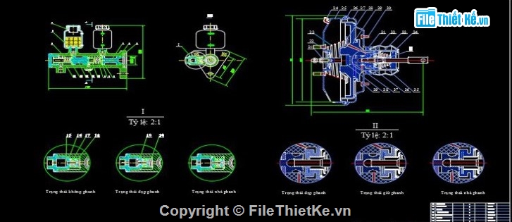 đồ án phanh thủy lực Toyota Vios,thiết kế hệ thống phanh ô tô,bản vẽ phanh ô tô con,đồ án cơ khí ô tô