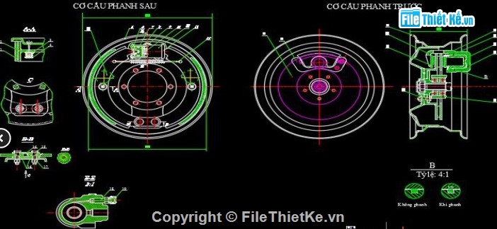 đồ án phanh thủy lực Toyota Vios,thiết kế hệ thống phanh ô tô,bản vẽ phanh ô tô con,đồ án cơ khí ô tô