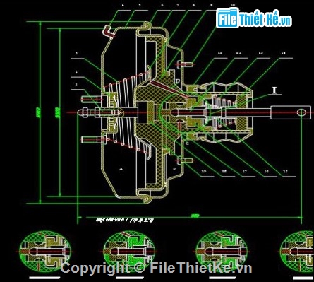 hệ thống phanh Toyota Altis 2016,file CAD,sơ đồ dẫn động