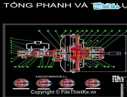 thiết kế xe,Đồ án phanh,hệ thống phanh xe,Đồ án