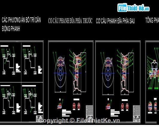 thiết kế xe,Đồ án phanh,hệ thống phanh xe,Đồ án