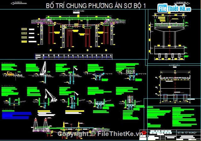 giá long môn,giá pooc tích,dầm bản rỗng,Tổ Chức Thi Công Cầu Dầm