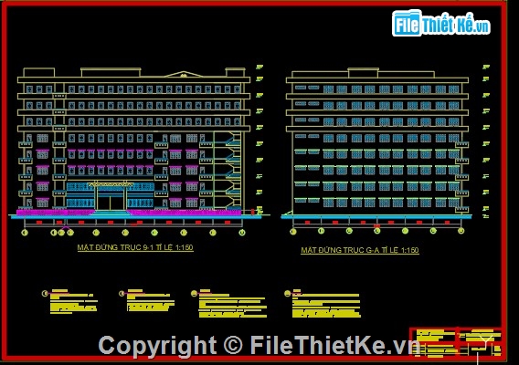 tòa nhà 8 tầng,đồ án tốt nghiệp,đồ án tốt nghiệp 8 tầng,cad đồ án tốt nghiệp 8 tầng