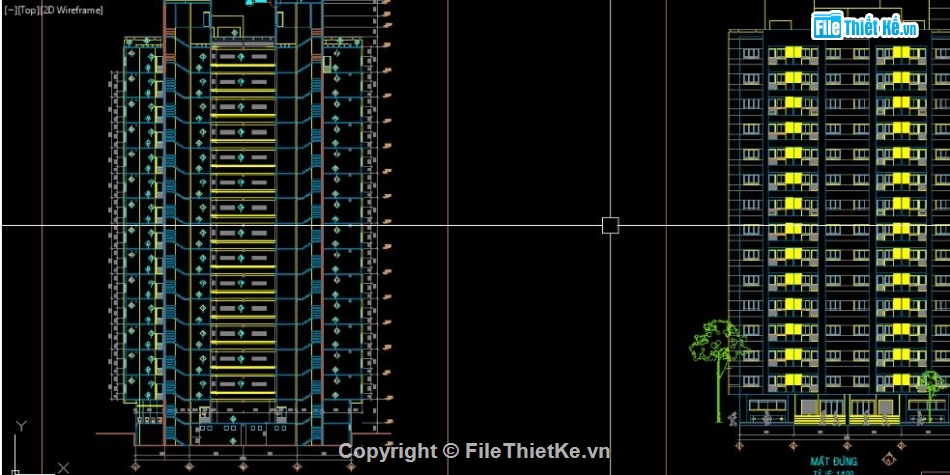 chung cư 16 tấng,file cad chung cư 16 tâng,đồ án chung cư