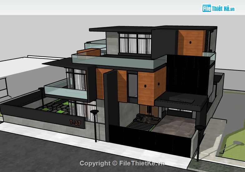 Biệt thự 2 tầng,model su biệt thự 2 tầng,biệt thự 2 tầng model su