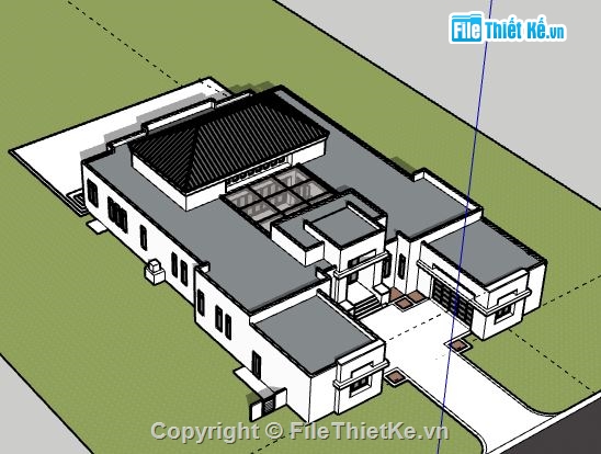 Biệt thự 2 tầng,model su biệt thự 2 tầng,biệt thự 2 tầng file su