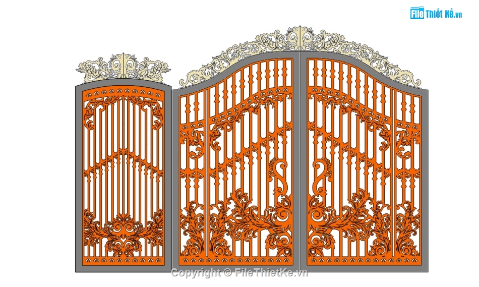 Cổng CNC tuyệt đẹp,File dxf Cổng CNC,File autocad cổng cnc đẹp