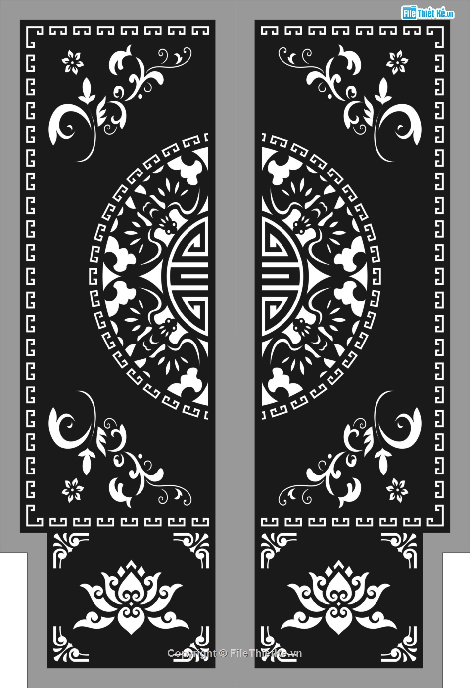 Cổng dơi,cổng 2 cánh,file dxf cổng cnc