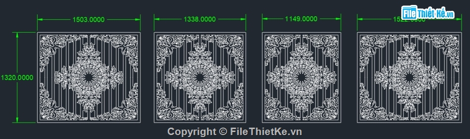 Hàng rào CNC,File cad hàng rào CNC,File hàng rào CNC,Autocad hàng rào CNC,Hàng rào CNC file dxf