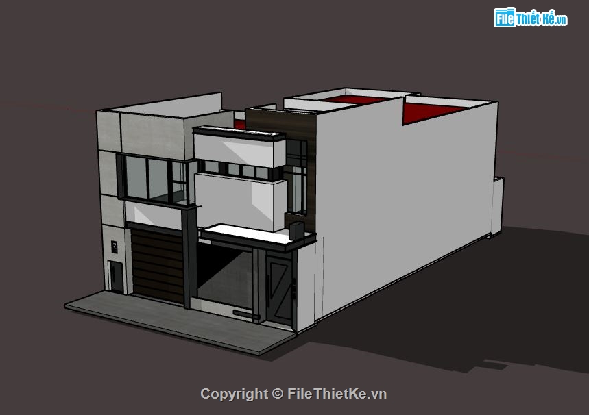 Biệt thự 2 tầng,model su biệt thự 2 tầng,biệt thự 2 tầng file su