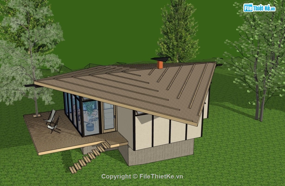 Sketchup home stay,File home stay sketchup,Model su home stay,Home stay sketchup