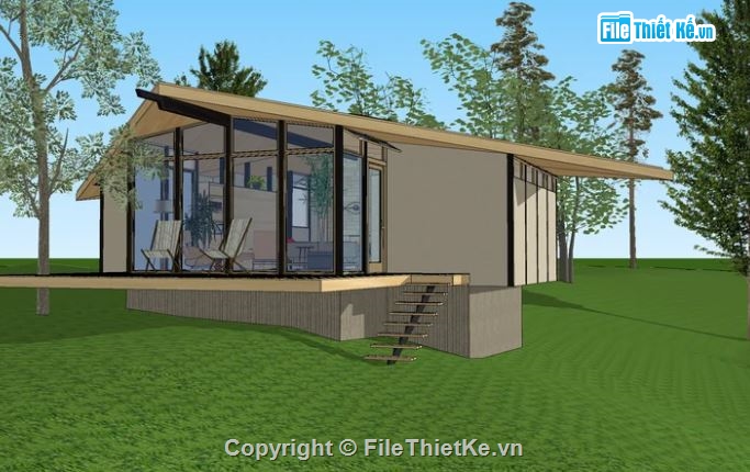 Sketchup home stay,File home stay sketchup,Model su home stay,Home stay sketchup