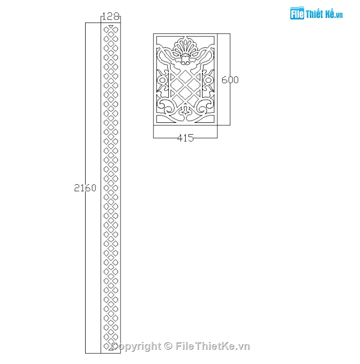 File cnc vách cổng,File dxf vách cổng cnc,File cad vách cổng cnc