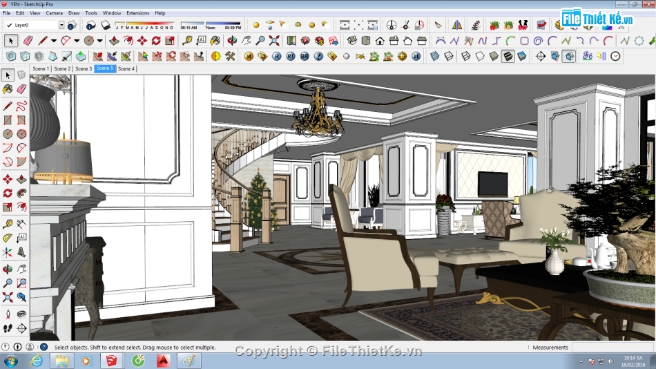 3d sketchup Phòng khách,Phòng khách file sketchup,Model su phòng khách\,File sketchup phòng khách,Phòng khách model su